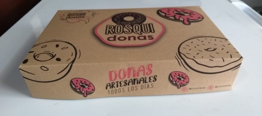 CAJAS 6 ROSQUIDONAS IMPRESA PAQ C/100PZ