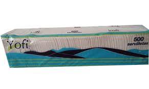 SERVILLETA YOFI PAQUETE DE 500PZ